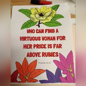 Inspirational coloring picture